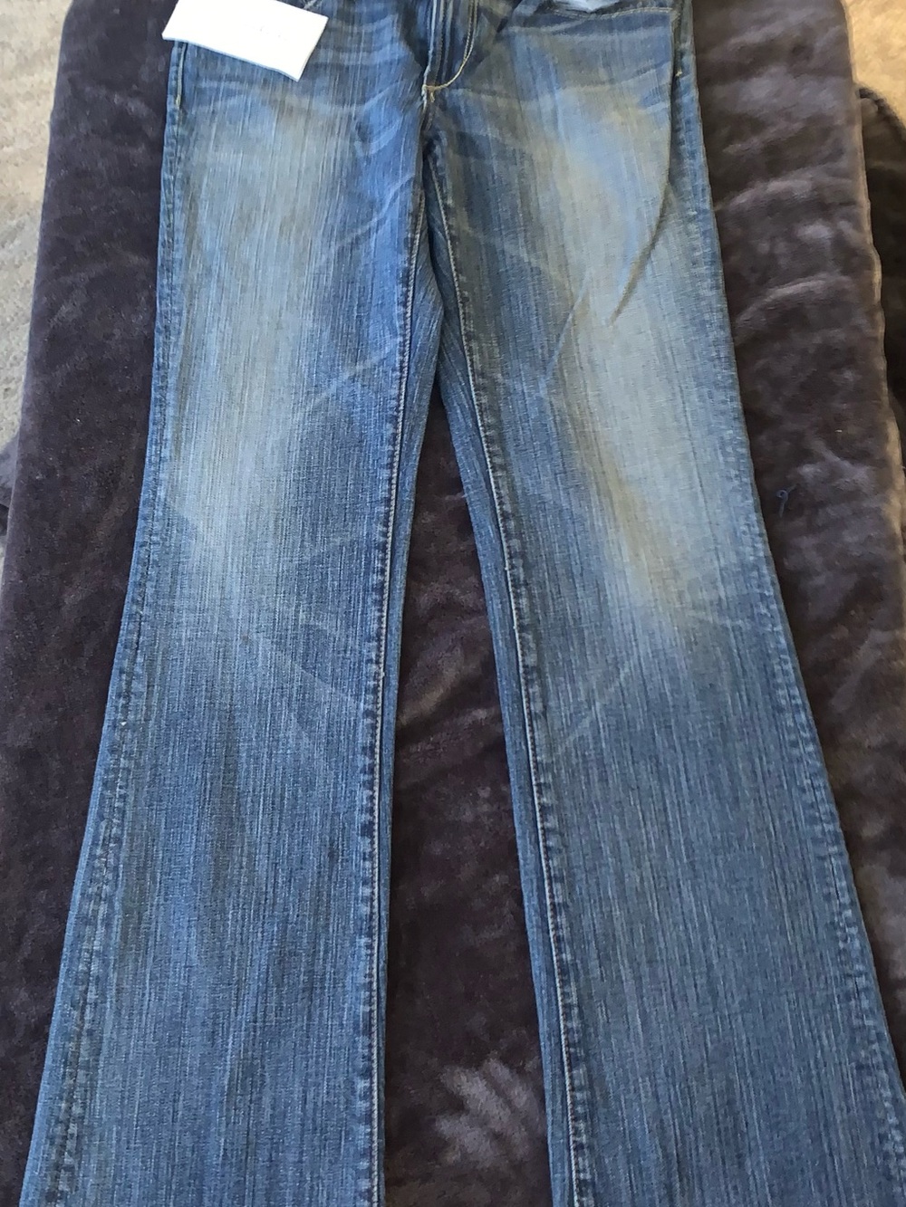 Loomstate Women's Light-Medium Blue Flared Jeans